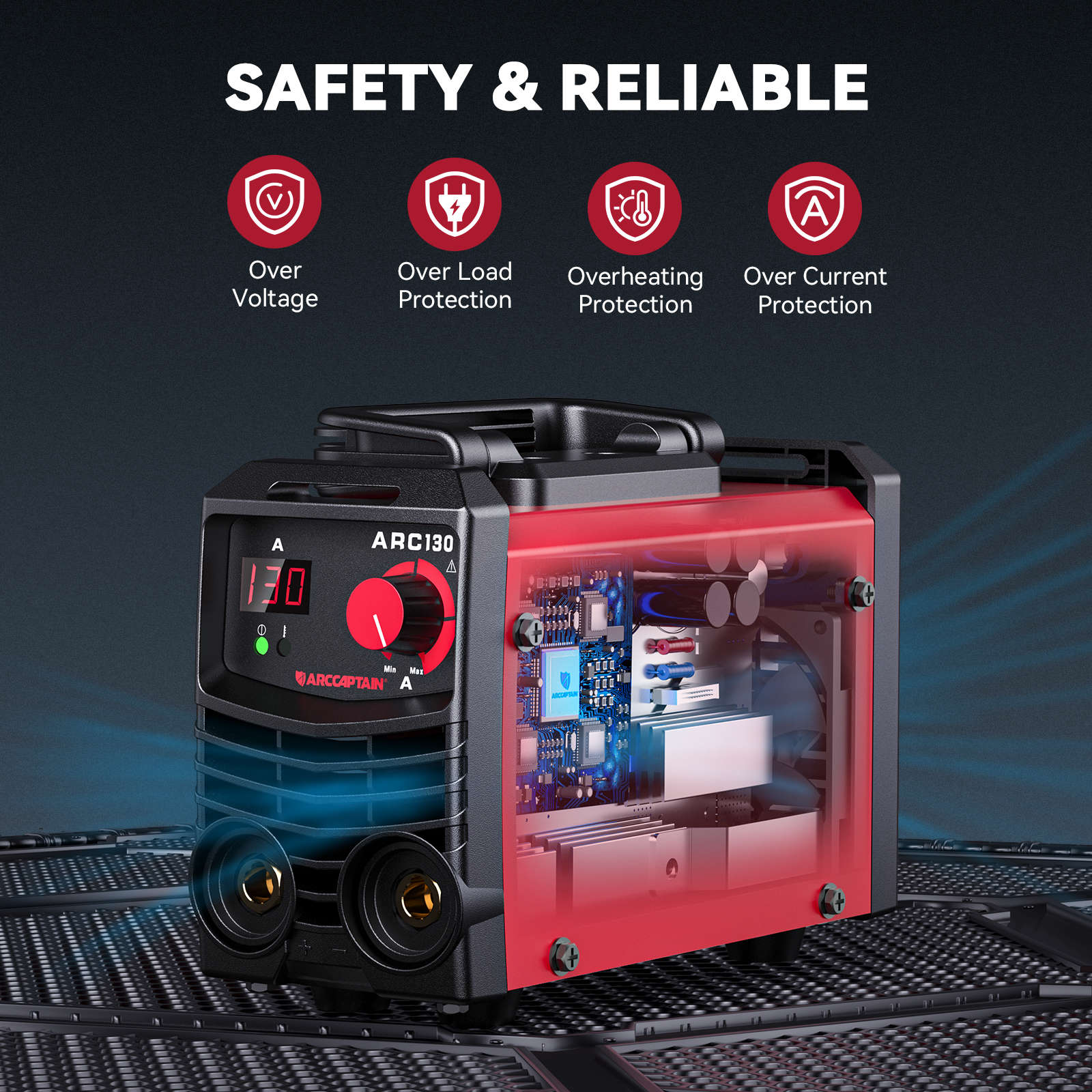 Arccaptain ARC130 110V  Portable Mini Beginner Stick Welder - Image 6