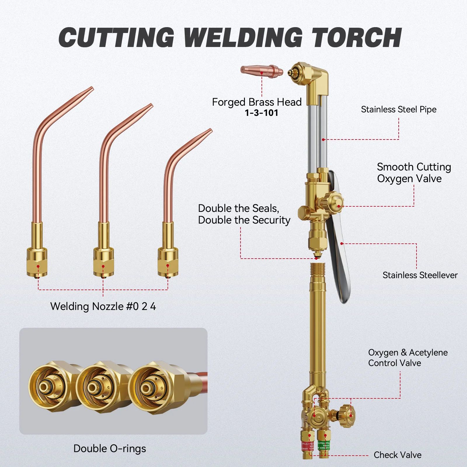 Arccaptain Oxy Acetylene Cutting Torch AR-CT120 - Image 3