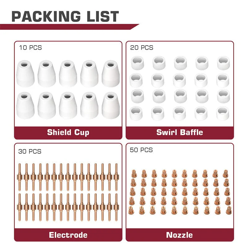 PT31 Plasma Cutter Consumables Kits Fit CUT50 - Image 4
