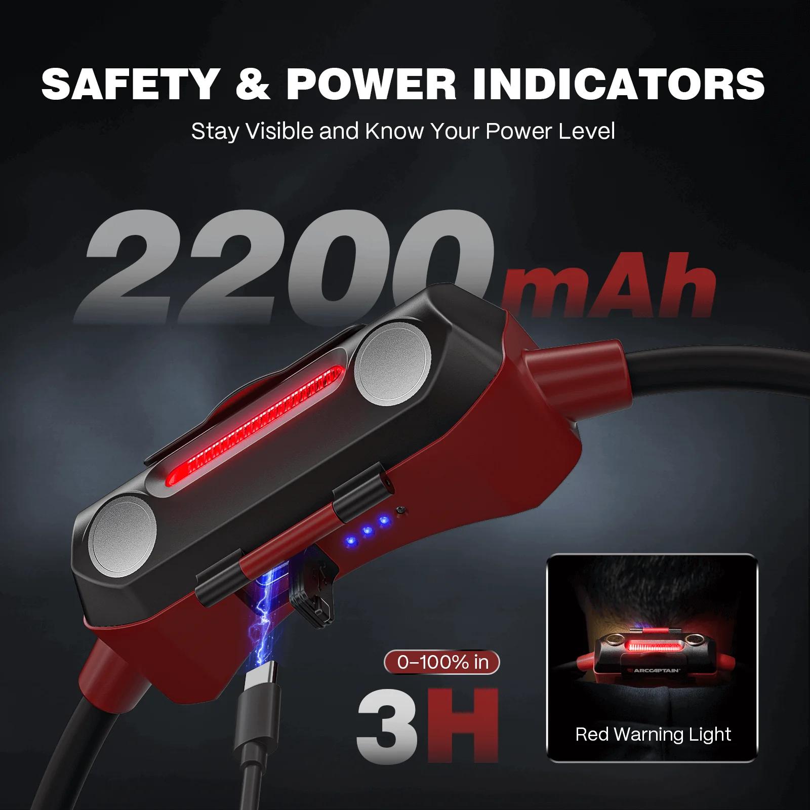 Arccaptain 500lm Rechargeable Neck Light for Welding Work - Image 5