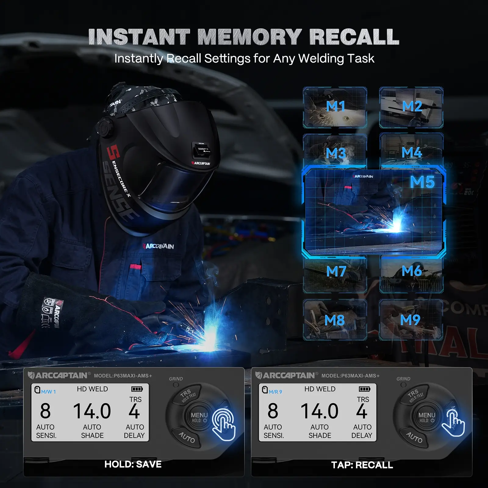 Sensecore X200 Smart Control Welding Helmet for Professional Welder - Image 3