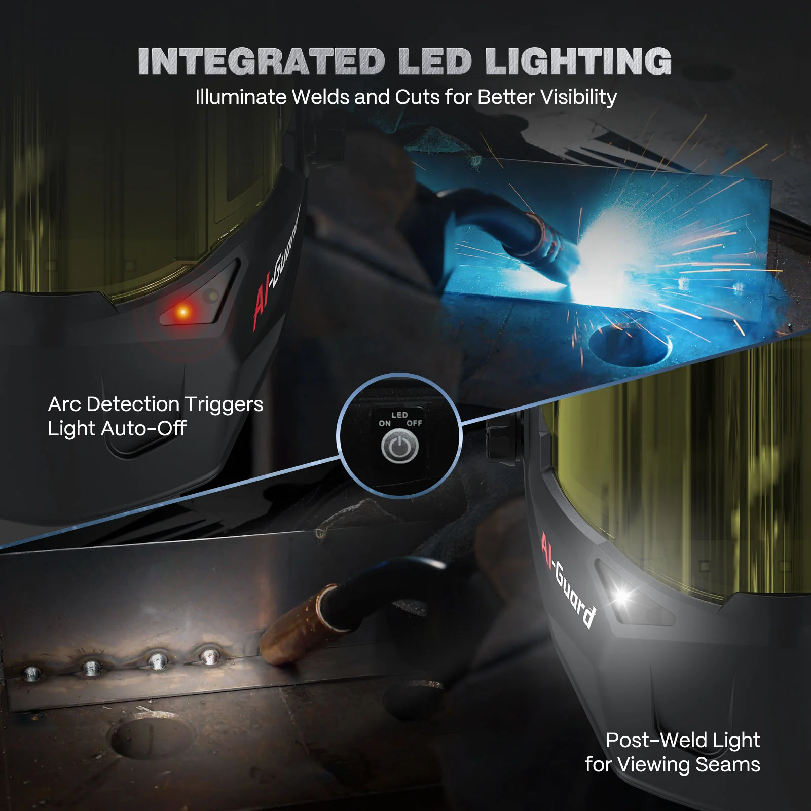 TriView X400 Super Large View Auto Shade Welder Helmet - Image 5