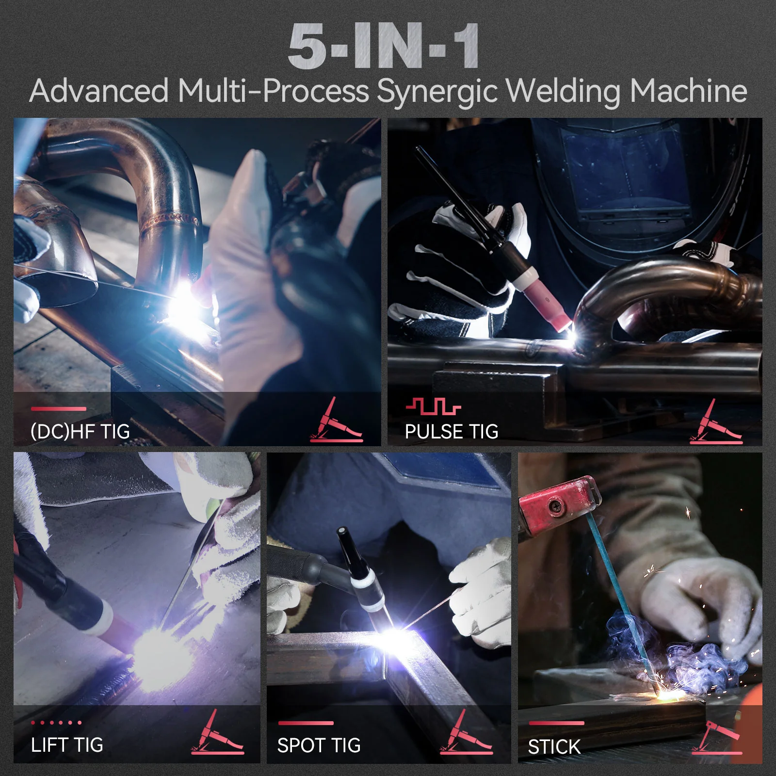 Arccaptain iControl TIG205P Pro DC Pulse TIG Welder - Image 6