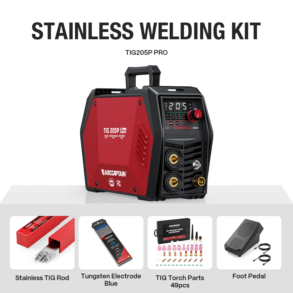 Arccaptain iControl TIG205P Pro DC Pulse TIG Welder - Image 9