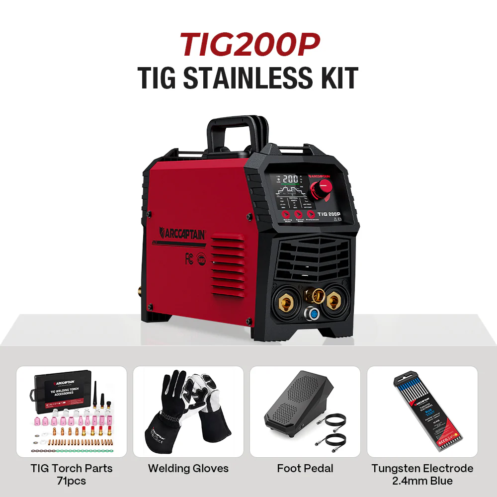 Arccaptain TIG200P DC Pulse 200Amp TIG Welding Machine - Image 9