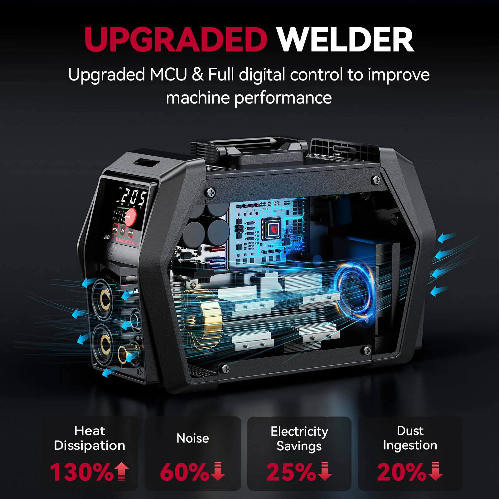 Arccaptain TIG205 Pro DC TIG Spot Cold Welder - Image 5