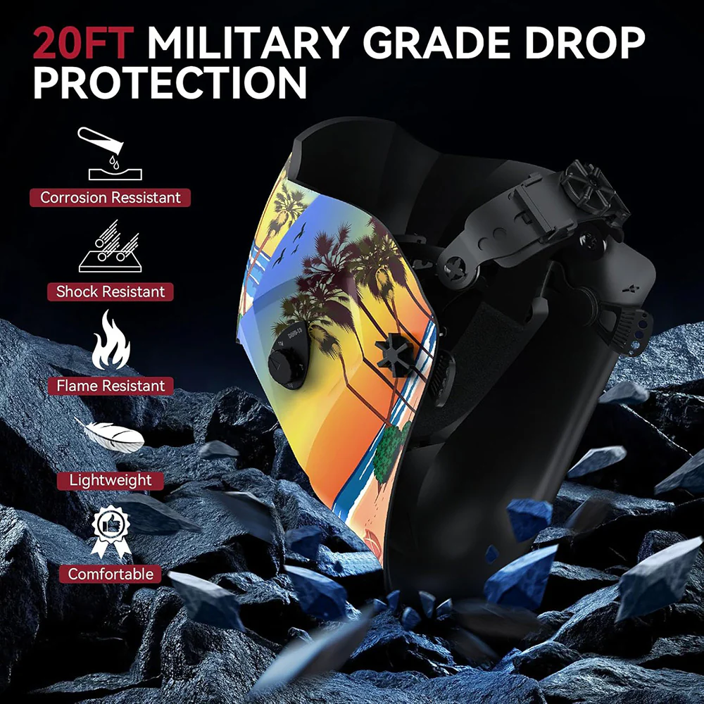 ClearLite X100 True Color Lens Welding Helmet Tropical Print - Image 3