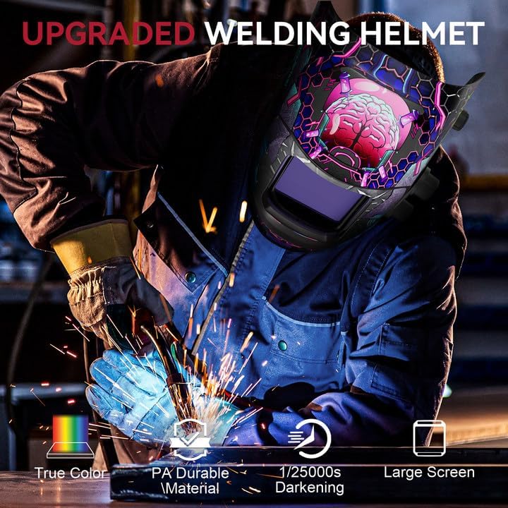 VisionMax X200 Large Viewing Screen Welding Hood Cyber Neuron - Image 4