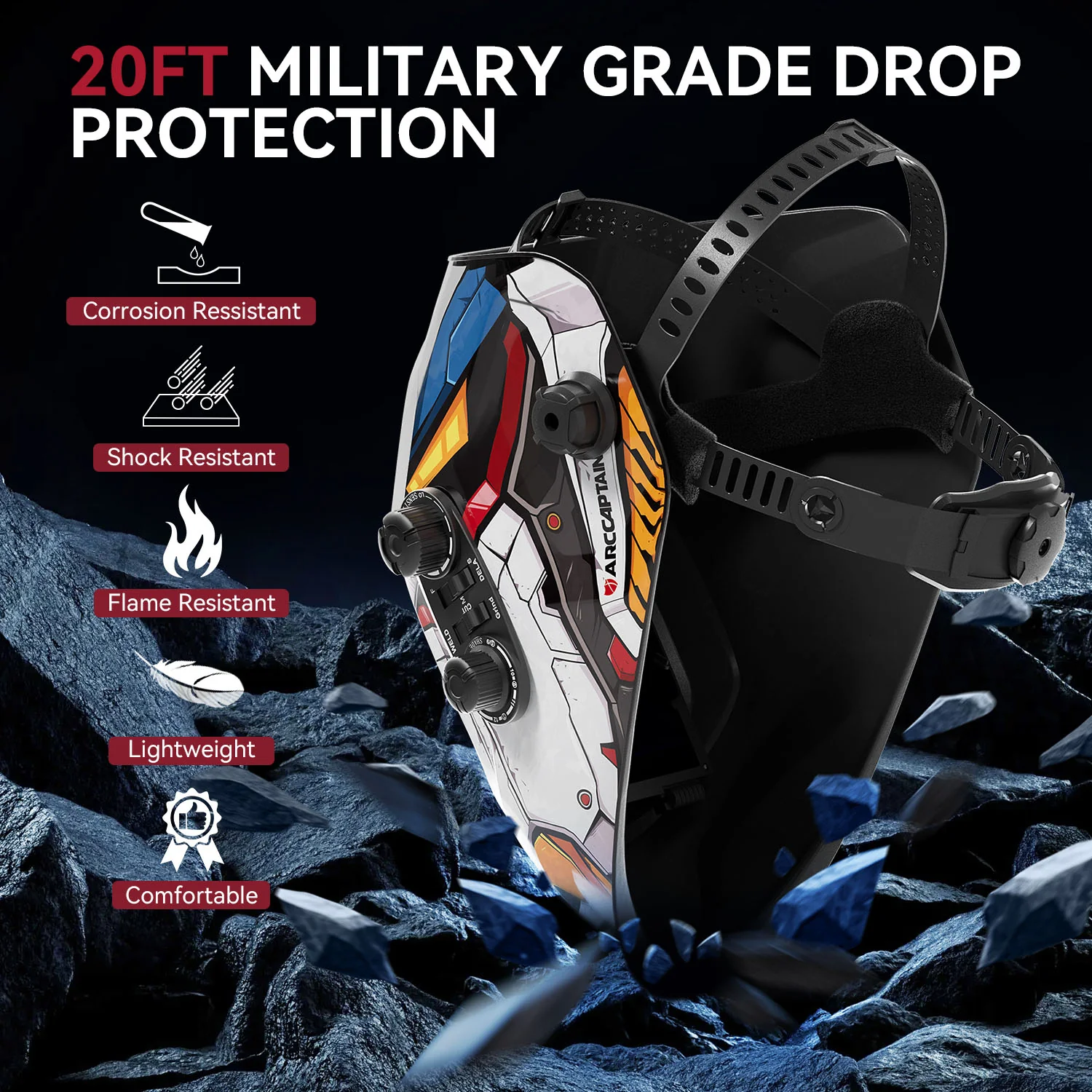 VisionMax X200 True View Solar Power Welding Helmet Mobile Suit - Image 3