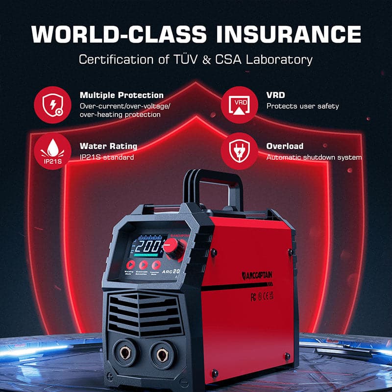 Arccaptain ARC200 Dual Voltage Easy To Use Stick Welder - Image 5