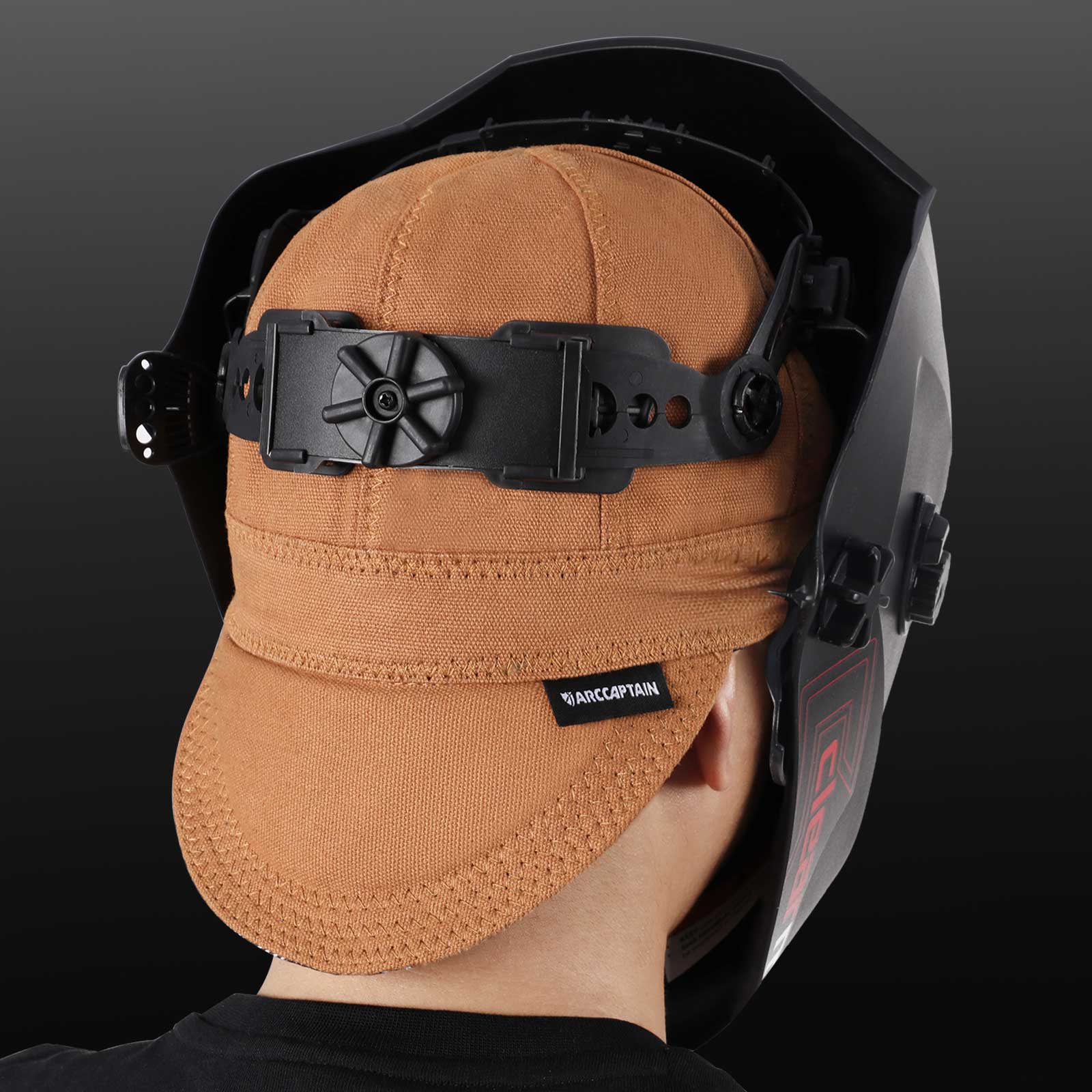 Reversible Pure Cotton Welding Cap with Elastic Retractable Band - Image 6