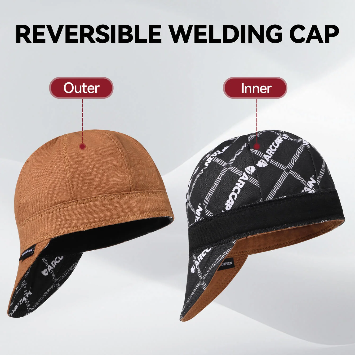 Arccaptain Welding Cap Washable Protective Hat - Image 5