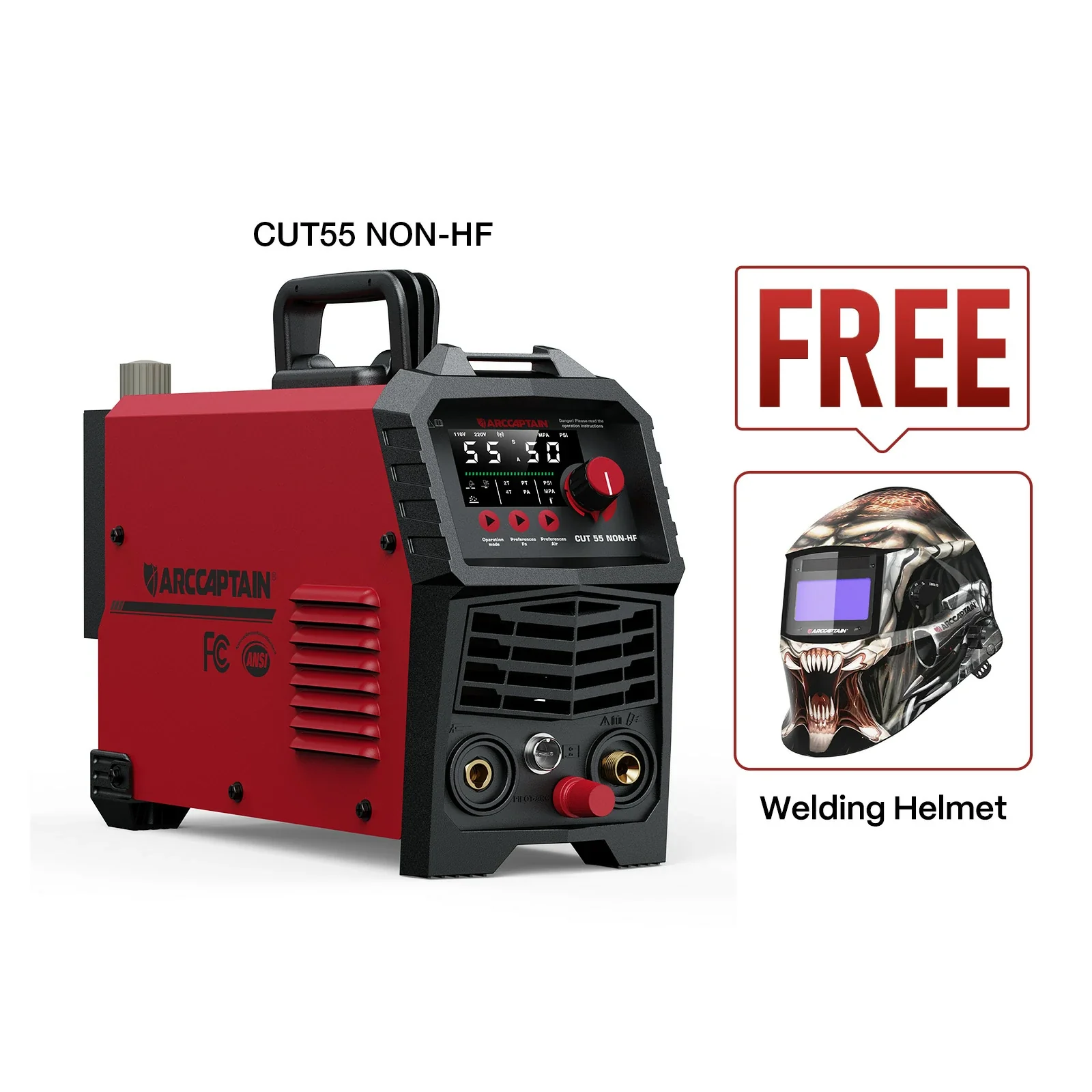Arccaptain Machine With Welding Helmet Bundle - Image 3