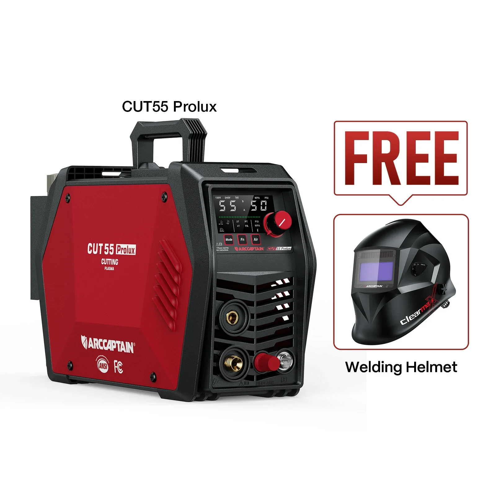Arccaptain Machine With Welding Helmet Bundle - Image 4