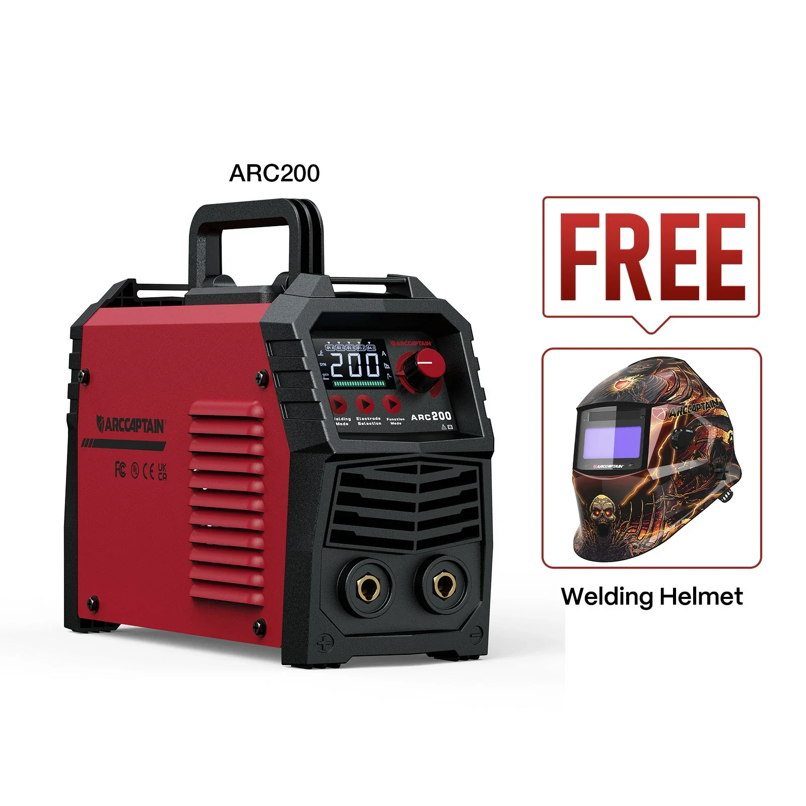 Arccaptain Machine With Welding Helmet Bundle - Image 7