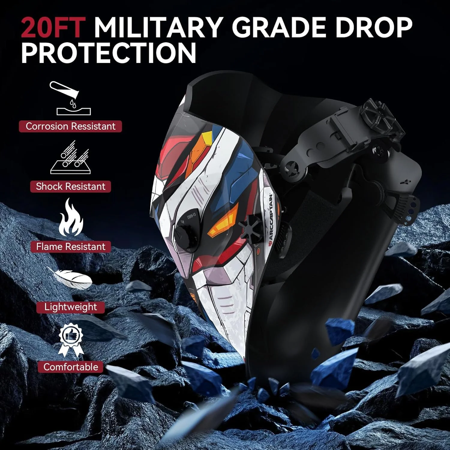 ClearLite X100 Welding Hood for MIG TIG Stick Welding Mobile Suit ClearLite X100 - Image 3