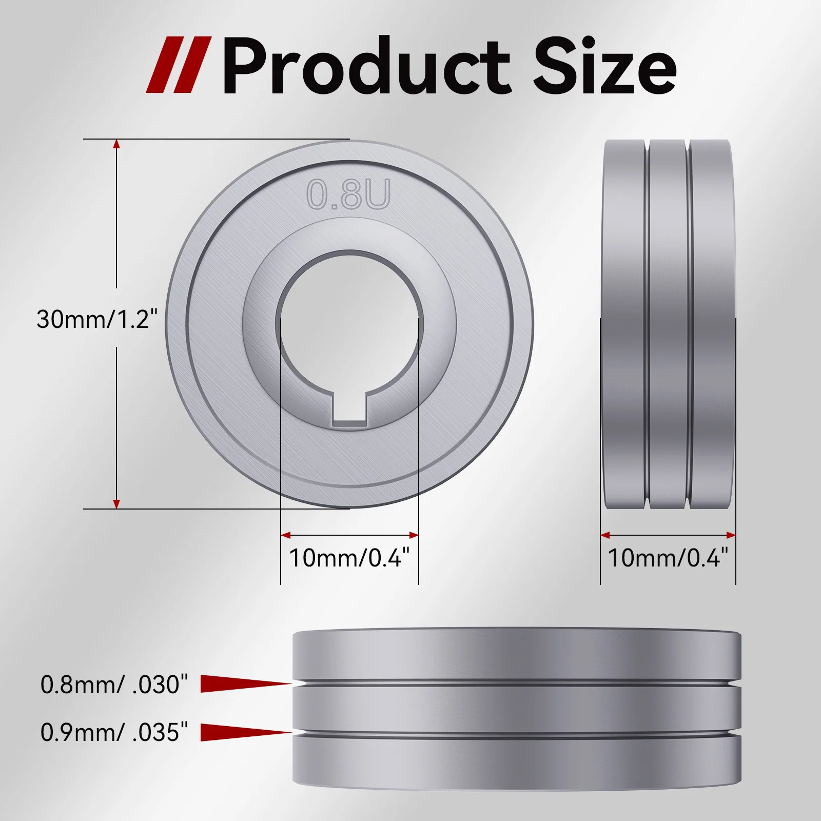 ARCCAPTAIN Wire Feeding Wheel for MIG Welding Machine - Image 3
