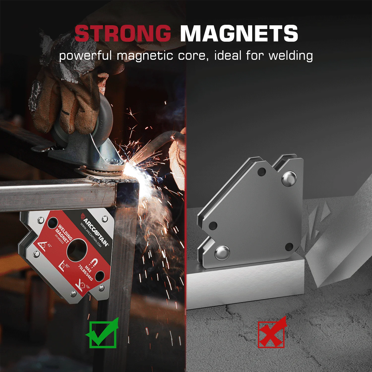 Arccaptain Welding Magnets Better Magnets for Welding - Image 8